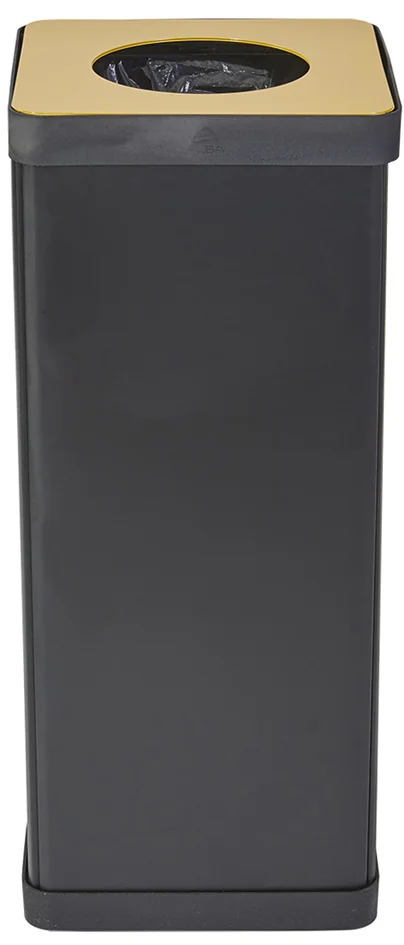 ALBA Poubelle de tri sélectif pour plastique, noir/jaune - OEM PBCORBN J – Image 5