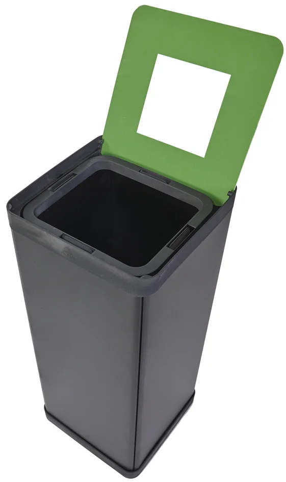 ALBA Poubelle de tri sélectif pour plastique, noir/jaune - OEM PBCORBN J – Image 10