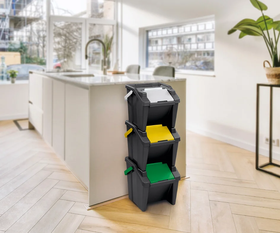 CEP Système de tri des déchets 'Tower', 30 litres, lot de 3 - OEM 2810475991