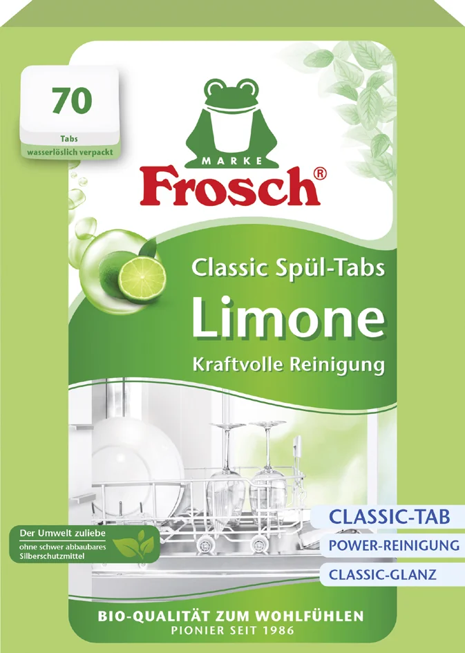 Frosch Tablettes lave-vaisselle Classic Limone, 70 pièces - OEM 4001499958694
