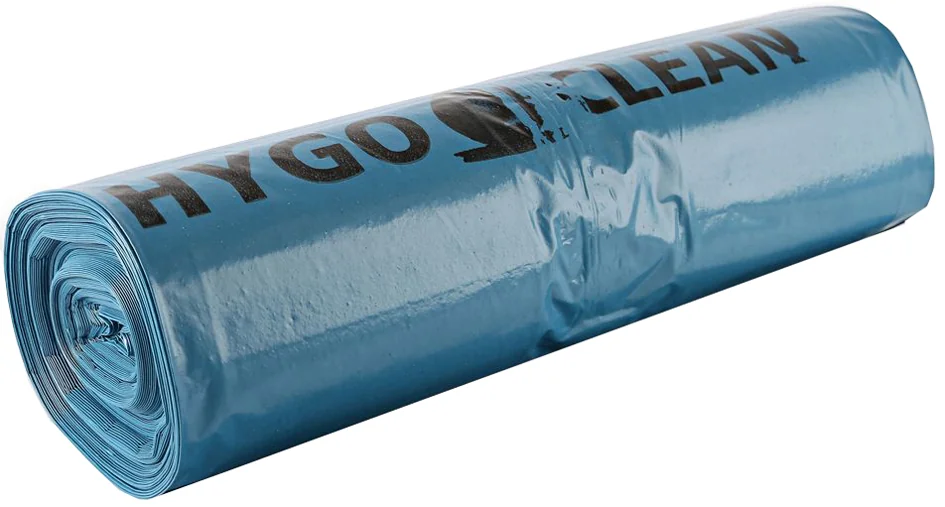 HYGOCLEAN Sac poubelle, 160 litres, en LDPE, bleu - lot de 10 - OEM 32446
