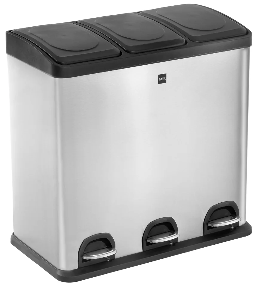 helit Poubelle de tri sélectif 'the separator', 3x 20 litres - OEM H2405200