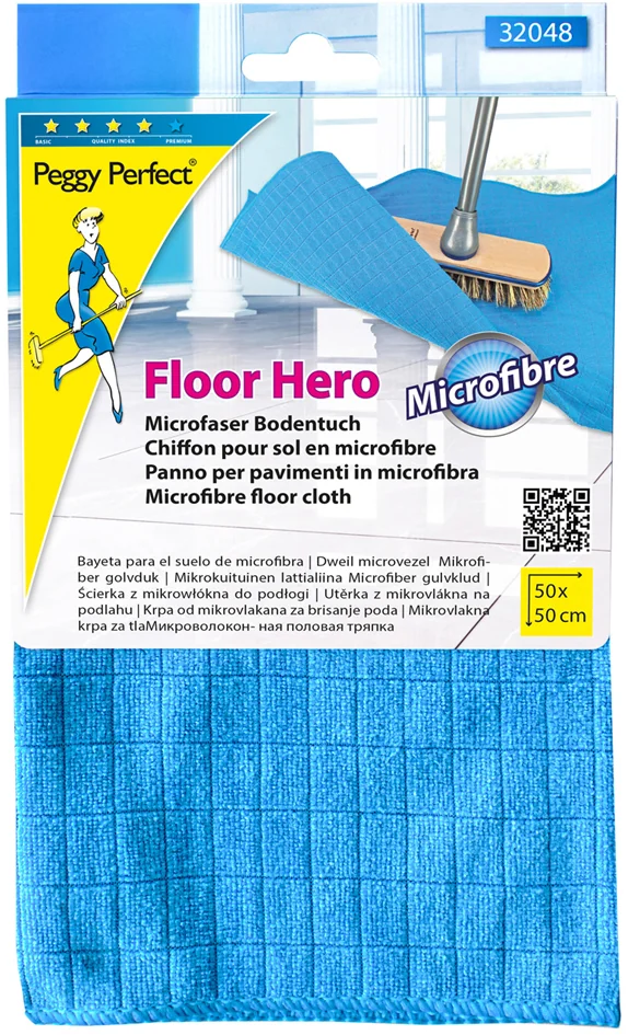 Peggy Perfect Chiffon de sol microfibre 'Floor Hero', bleu - OEM 32048