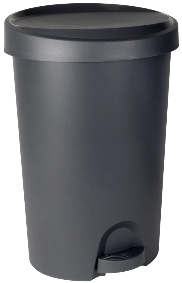 EDA Poubelle à pédale Stepy, 27 litres, PP, gris/anthracite - OEM 010630 G.BT