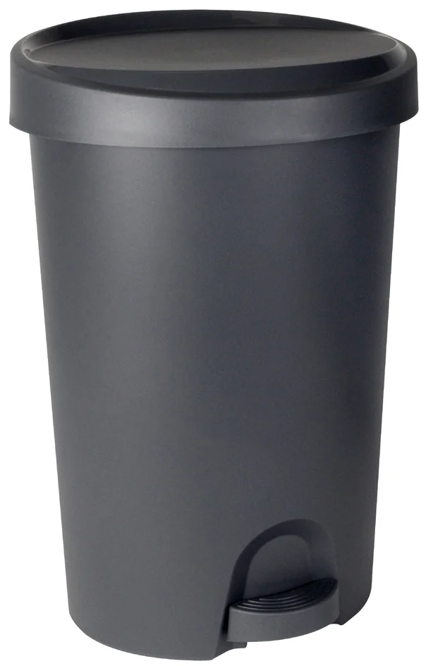 EDA Poubelle à pédale Stepy, 45 litres, PP, anthracite - OEM 010631 G.ANT
