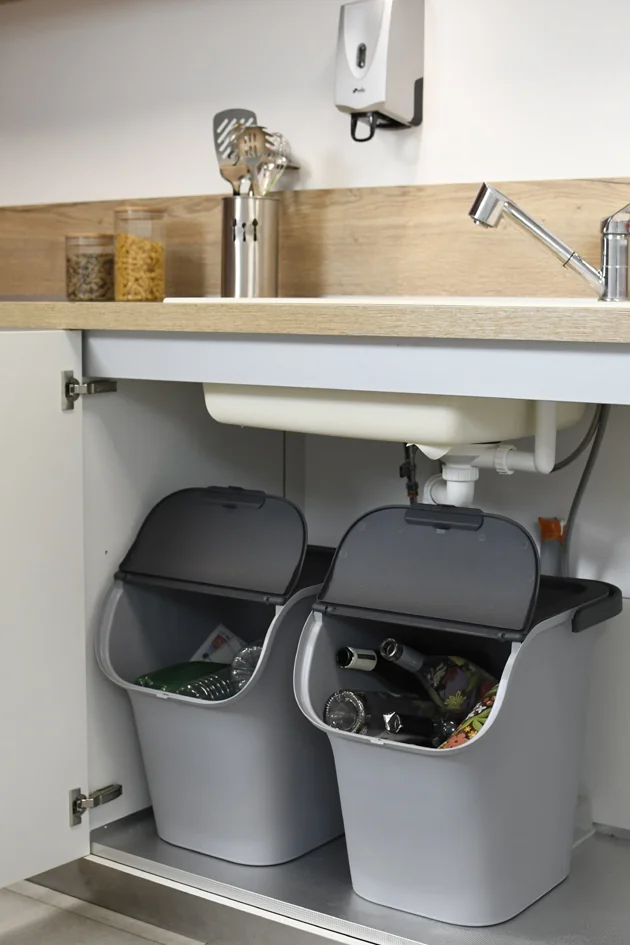 EDA Poubelle de tri 'TriHome', 40 litres, vert/anthracite - OEM 010612 V.EU/G.A