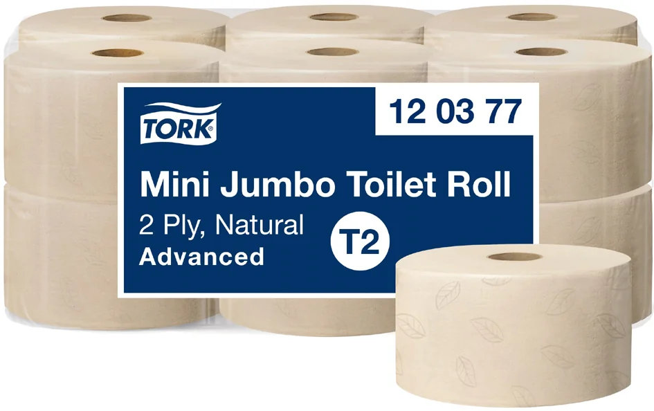 TORK Papier toilette en mini-rouleau Jumbo, 170 m, naturel - OEM 120377
