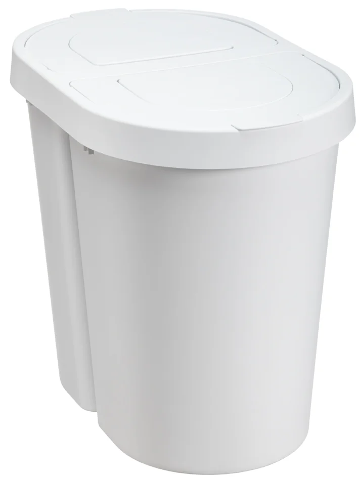 plast team Poubelle tri sélectif SEATTLE DUO, 2x25 L, argent - OEM 13540802
