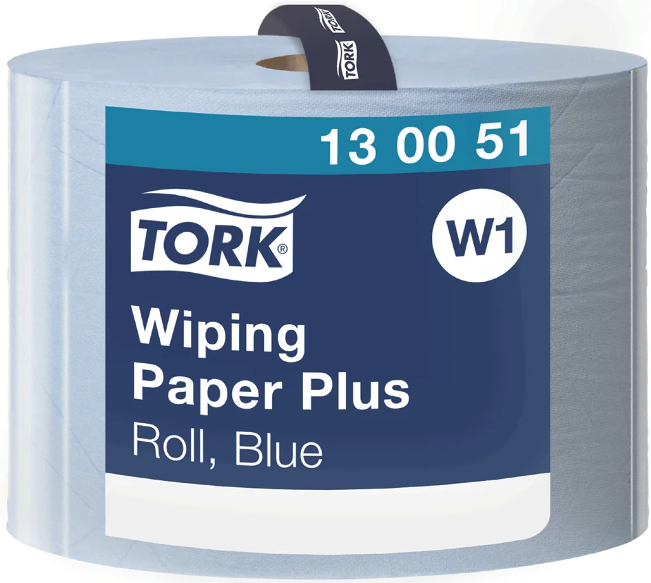 TORK Rouleau nettoyant multi-usage, 2 couches, 510 m, bleu - OEM 130051