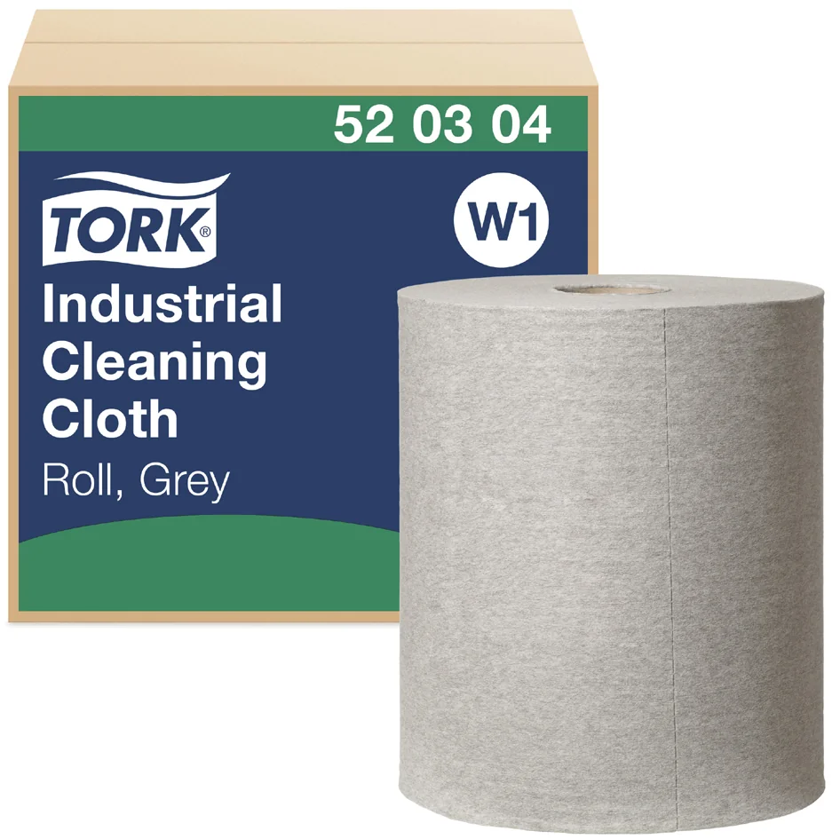 TORK Rouleau de papier nettoyant industriel, 361 m, gris - OEM 520304