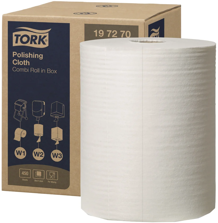 TORK Rouleau nettoyant et lustrant, 1 couche, 171 m, blanc - OEM 197270 – Image 7