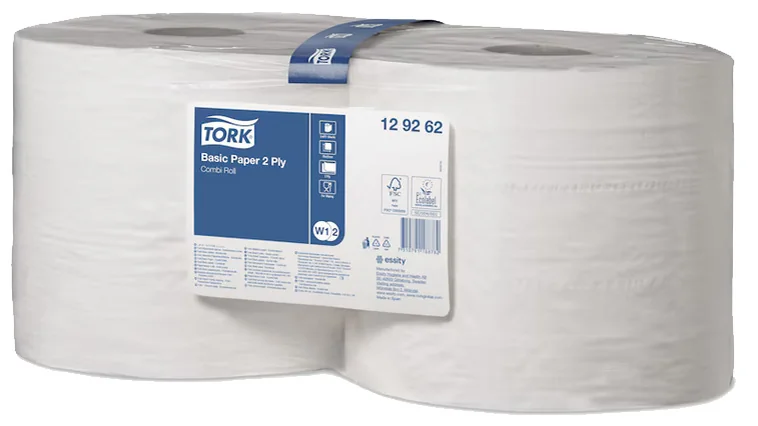 TORK Rouleau nettoyant multi-usage, 2 couches, 340 m, blanc - OEM 129262
