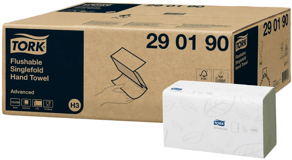 TORK Essuie-mains, 230 x 230 mm, pli en Z, blanc - OEM 290190