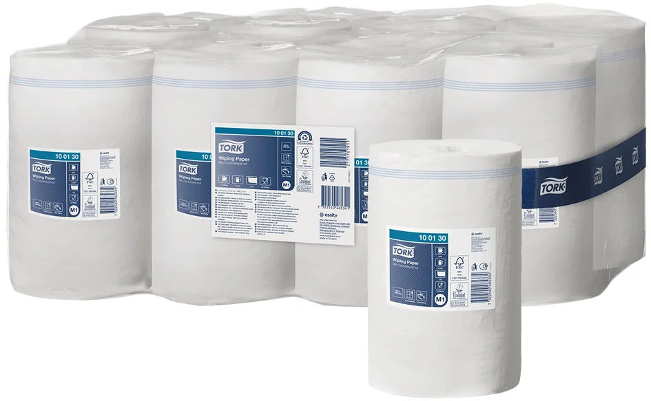 TORK Rouleau nettoyant multi-usage, 1 couche, 120 m, blanc - OEM 10 01 30 – Image 6