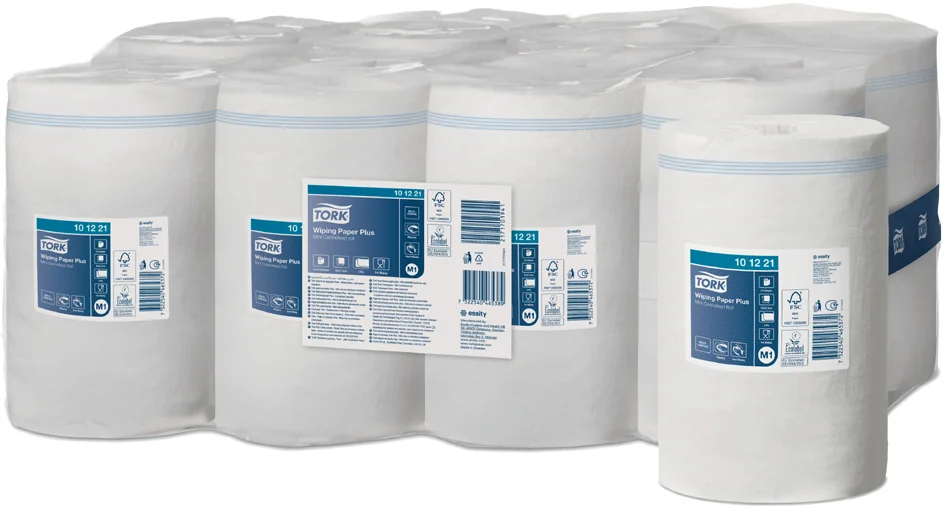TORK Rouleau nettoyant multi-usage, 1 couche, 120 m, blanc - OEM 10 01 30 – Image 7