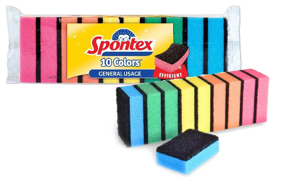 Spontex Éponge Colors, pack de 10 - OEM 97570022