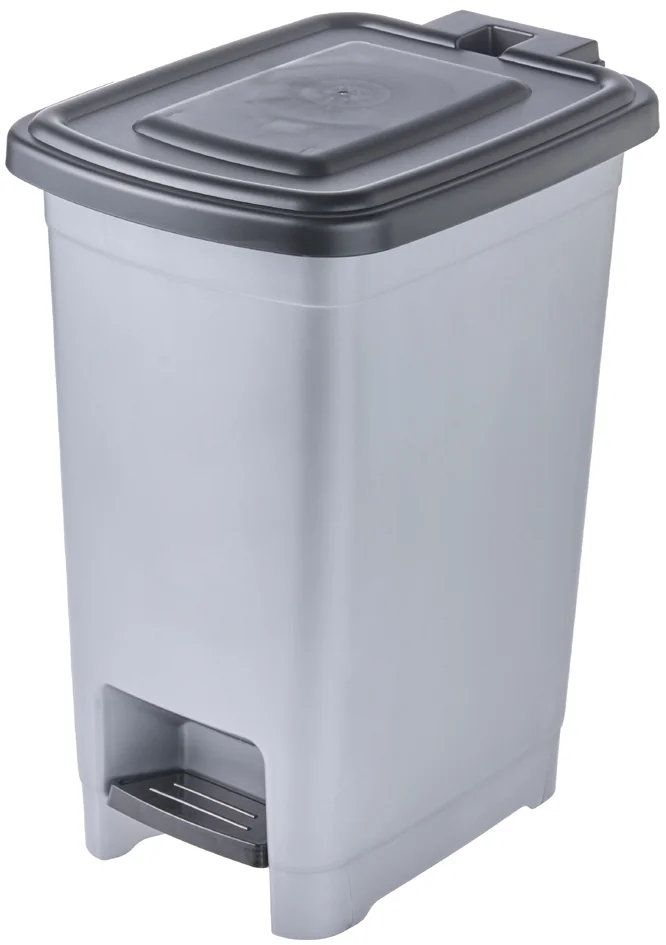 keeeper Poubelle à pédale 'olaf', 40 L, PP, light silver - OEM 1031516000000