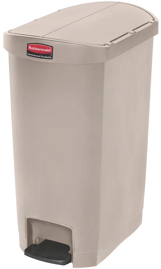 Rubbermaid Collecteur à pédale Slim Jim, 68 litres, beige - OEM 1883551