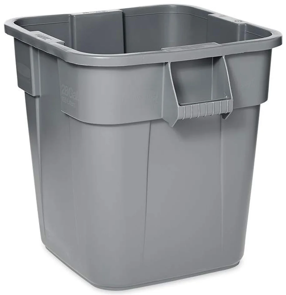 Rubbermaid Socle pour collecteur BRUTE carré, noir - lot de 2 - OEM FG353000BLA