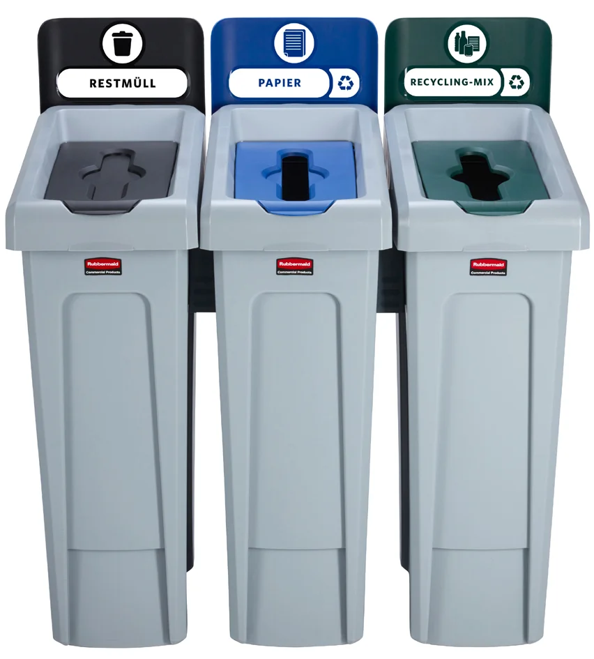 Rubbermaid Etiquettes pour la station de recyclage Slim Jim - OEM 2057735