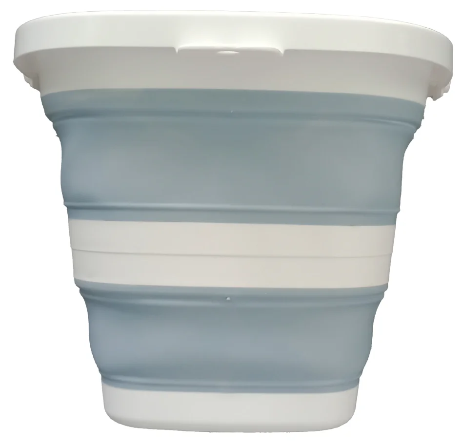 Linden Berg Seau, pliable, rond, 10 litres, noir/blanc - OEM 1077 – Image 5