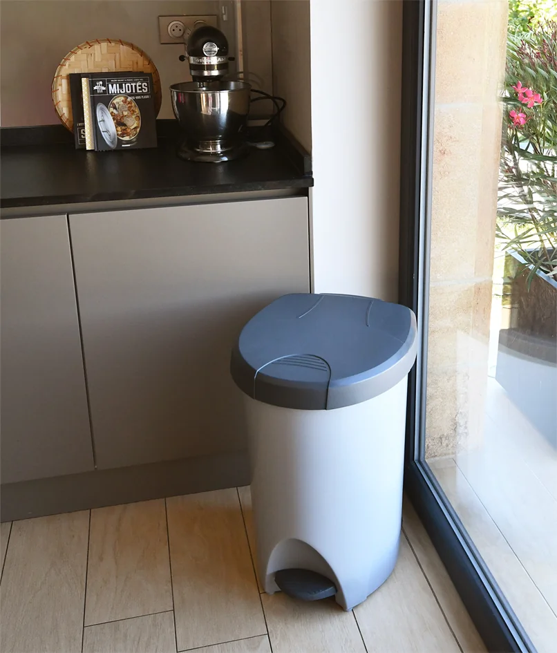 EDA Poubelle à pédale Stepy, 70 L, PP, anthracite - OEM 010639 G.ANT CX