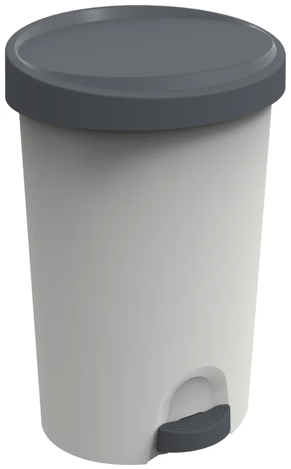 EDA Poubelle à pédale Stepy, 70 L, PP, anthracite - OEM 010639 G.ANT CX – Image 3