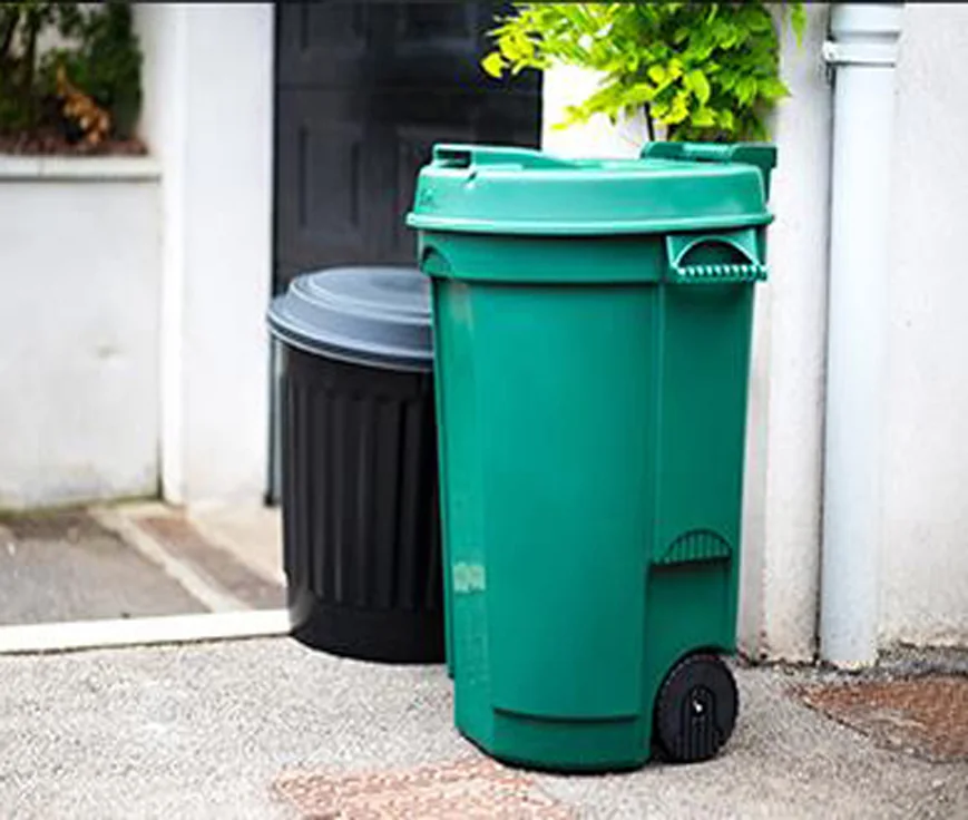 EDA Poubelle, 110 litres, plastique, vert - OEM 010633 V SX2