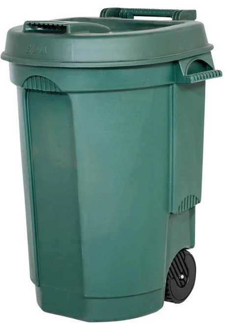 EDA Poubelle, 110 litres, plastique, vert - OEM 010633 V SX2 – Image 5