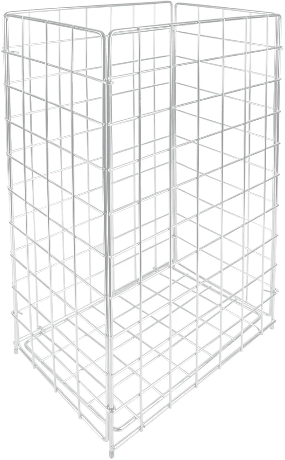 HYGOCLEAN Corbeille à déchets, maille en métal, 60 L, blanc - OEM 88840