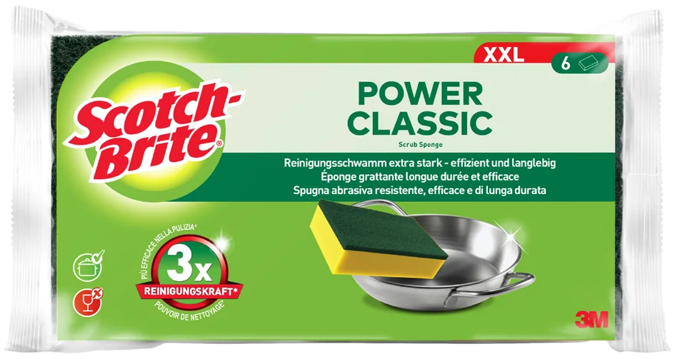 Scotch-Brite Éponge Classic XXL, jaune/vert - OEM CLXXL6