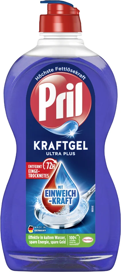 Pril Liquide vaisselle KRAFT GEL ULTRA PLUS, flacon 450 ml - OEM 4015200035710